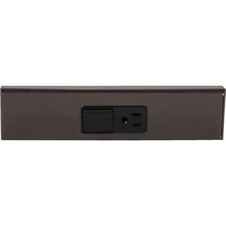 Task Lighting TRS9-1B-BZ 9" TR Switch Series Angle Power Strip, Single Switch, Bronze Finish, Black Switch and Receptacles