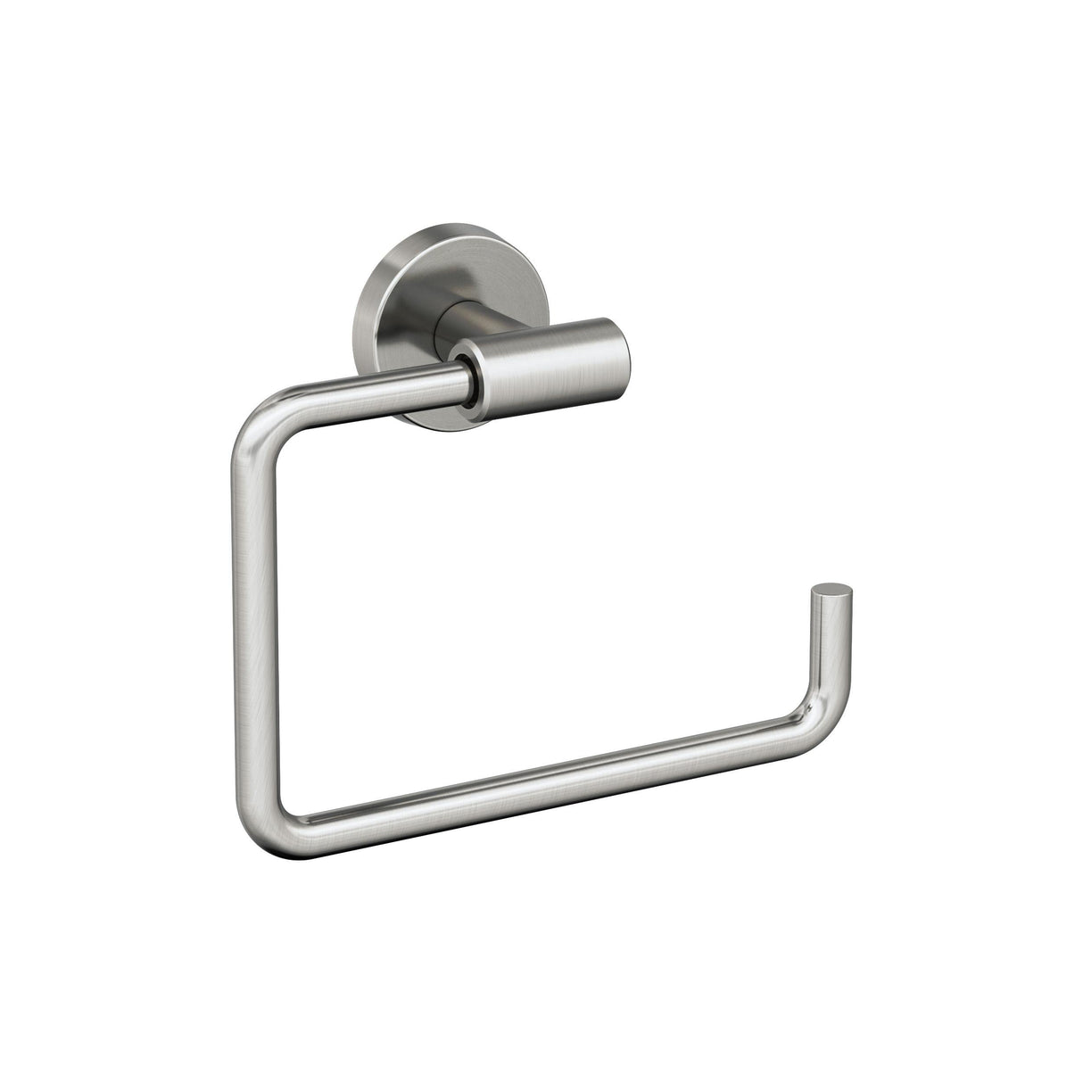 Amerock BH26541SS Stainless Steel Towel Ring 6-7/16 in (164 mm) Length Towel Holder Arrondi Hand Towel Holder for Bathroom Wall Small Kitchen Towel Holder Bath Accessories