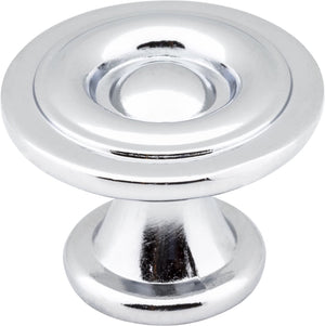 Elements 575PC 1-3/16" Diameter Polished Chrome Button Syracuse Cabinet Knob