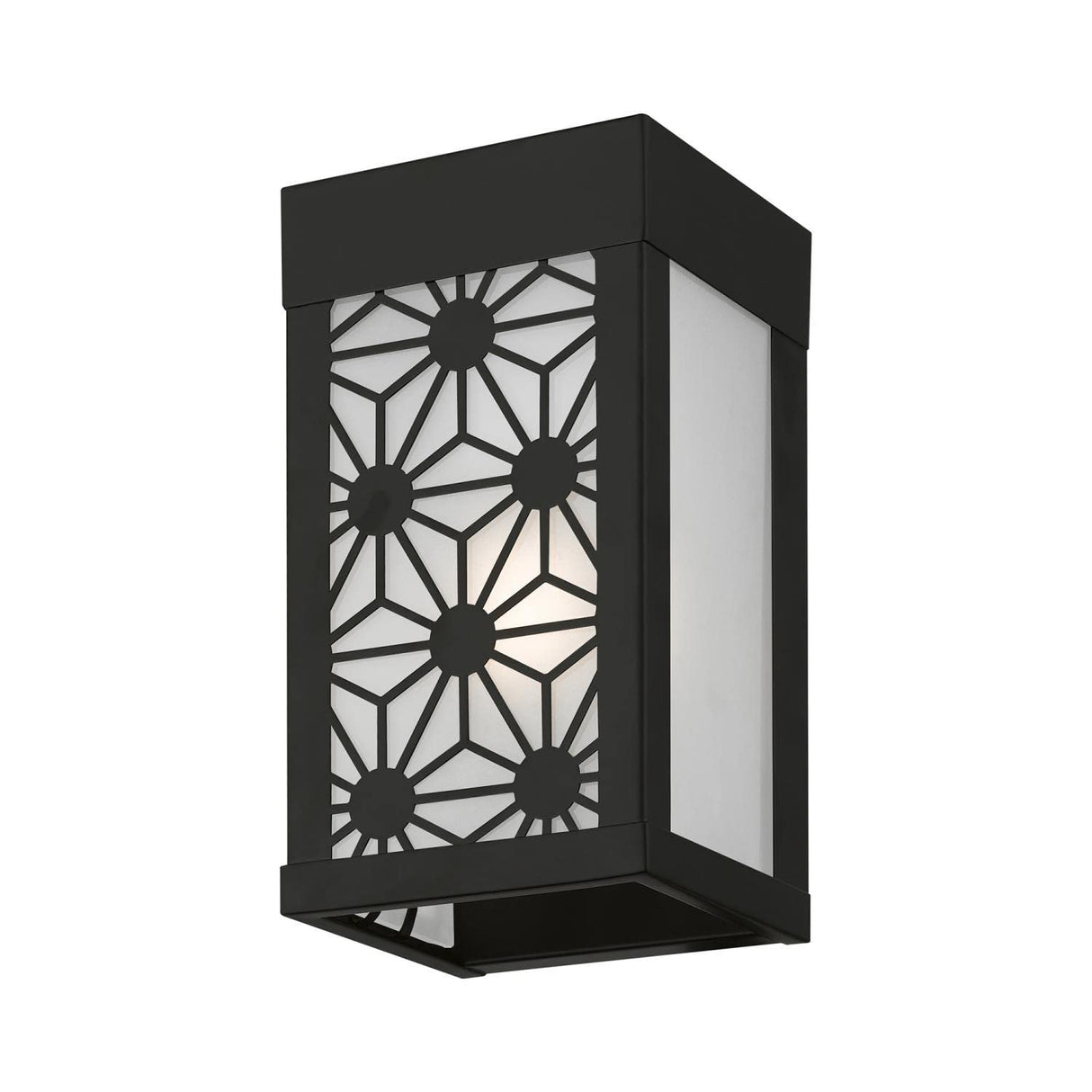 Livex Lighting 24321-04 Berkeley - 1 Light Small Outdoor ADA Wall Sconce in Nordic Style-8.5 Inches Tall and 4.5 Inches Wide, Finish Color: Black