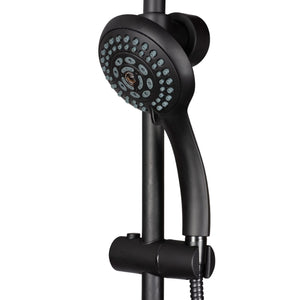 PULSE ShowerSpas 1028-MB-1.8GPM Matte Black Lanikai ShowerSpa Shower System, 1.8 GPM