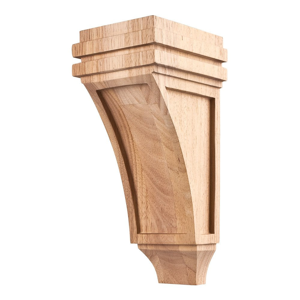 Hardware Resources COR22-1RW 4" W x 5" D x 10" H Rubberwood Mission Corbel