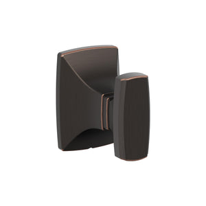 Amerock BH36010ORB Oil Rubbed Bronze Single Robe Hook 2-5/8 in. (67 mm) Length Towel Holder Highland Ridge Towel Hook for Bathroom Bathroom Hardware Bath Accessories