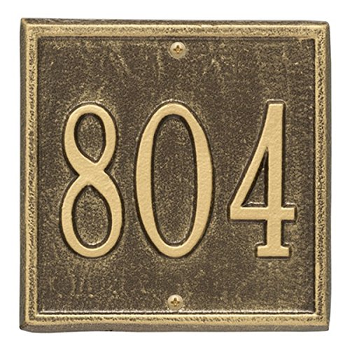 Whitehall 2109AB - Personalized Square Plaque -Petite - wall-  1-line