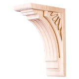 Hardware Resources COR5-1ALD 2" W x 4-5/8" D x 6" H Alder Art Deco Corbel