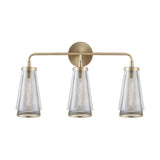 Capital Lighting 132331AD Abbott 3 Light Vanity Aged Brass