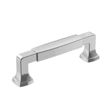 Amerock Cabinet Pull Polished Chrome 3-3/4 inch (96 mm) Center-to-Center Stature 1 Pack Drawer Pull Cabinet Handle Cabinet Hardware