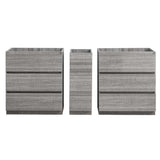 Fresca FCB93-301230MGO-D Fresca Lazzaro 72" Gray Wood Free Standing Double Sink Modern Bathroom Cabinet