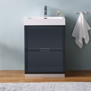 Fresca FCB8424WH-I Fresca Valencia 24" Glossy White Free Standing Modern Bathroom Vanity