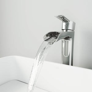 VIGO Niko 10.5 inch H Single Hole Single Handle Bathroom Faucet in Chrome - Vessel Sink Faucet VG03024CH