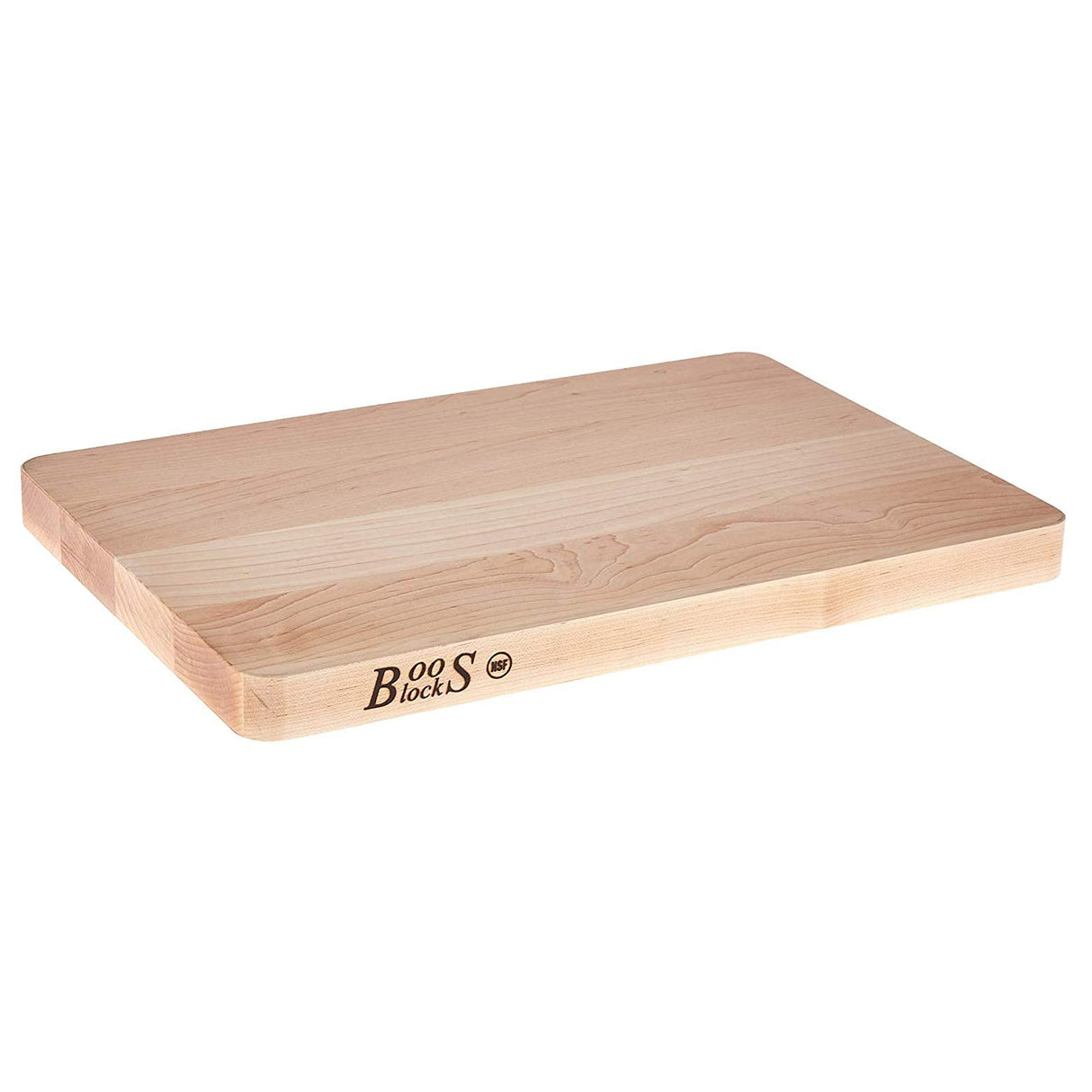 John Boos 214 Chop-N-Slice Maple Wood Cutting Board for Kitchen Prep, 1.25" Thick, Large, Edge Grain, Charcuterie Block, 20" x 15", Reversible 20X15X1.25 MPL-EDGE GR-REV-NO GRV-