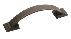 Amerock Cabinet Pull Oil Rubbed Bronze 3 inch (76 mm) Center to Center Candler 1 Pack Drawer Pull Drawer Handle Cabinet Hardware