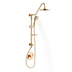 PULSE ShowerSpas 1011-BG-1.8GPM Brushed-Gold Kauai III Shower System, 1.8 Gallon Per Minute