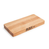 John Boos 211 Chop-N-Slice Maple Wood Cutting Board for Kitchen Prep, 1" Thick, Small, Edge Grain, Rectangle Charcuterie Block, 10" x 5", Reversible 10X05X1 MPL-EDGE GR-REV-NO GRV-