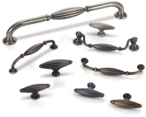 Jeffrey Alexander 718-128DACM 128 mm Center-to-Center Gun Metal Glenmore Cabinet Drop Pull