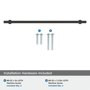 Amerock BP37391ORB Oil Rubbed Bronze Cabinet Pull 12-5/8 in (320 mm) Center-to-Center Cabinet Handle Radius Drawer Pull Kitchen Cabinet Handle Furniture Hardware