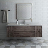 Fresca FVN31-123612ACA-FC Fresca Formosa 60" Floor Standing Single Sink Modern Bathroom Vanity w/ Mirror