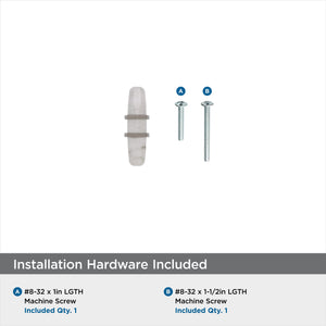 Amerock Cabinet Knob Marble White/Satin Nickel  2-1/2 inch (64 mm) Length Carrione 1 Pack Drawer Knob Cabinet Hardware