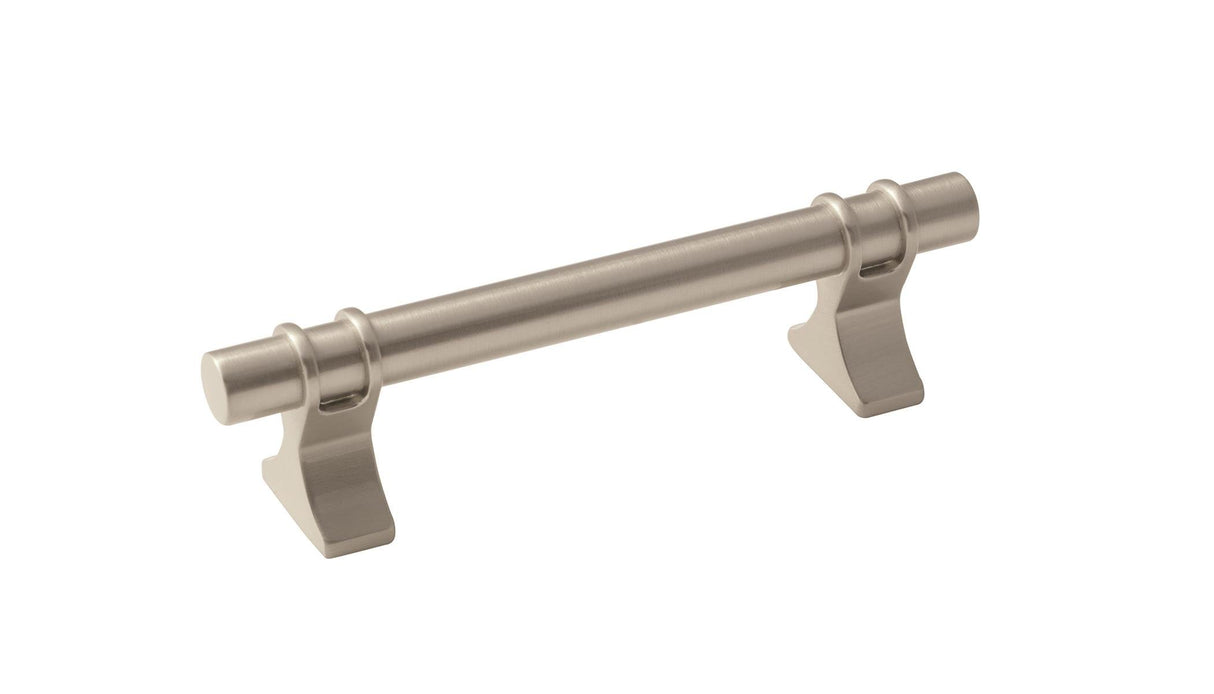 Amerock Cabinet Pull Satin Nickel 3-3/4 inch (96 mm) Center to Center Davenport 1 Pack Drawer Pull Drawer Handle Cabinet Hardware