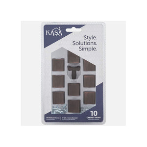 KasaWare K940BORB-10 1" Diameter Rounded Square Knob, 10-pack