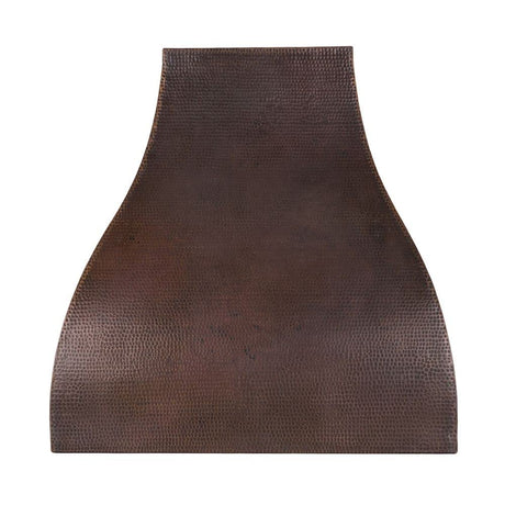 36 Inch 1250 CFM Hammered Copper Wall Mounted Campana Range Hood with Slim Baffle Filters
