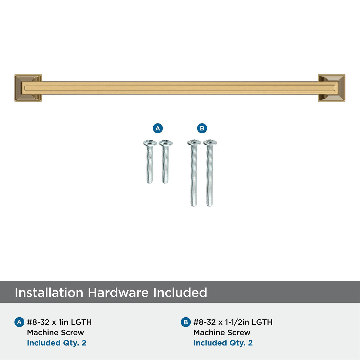 Amerock BP53536CZ Champagne Bronze Cabinet Pull 10-1/16 in (256 mm) Center-to-Center Cabinet Handle Mulholland Drawer Pull Kitchen Cabinet Handle Furniture Hardware