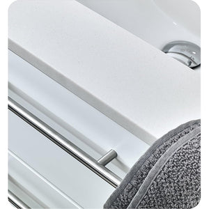 Fresca FCB6136WH-UNS-R-CWH-U Fresca Lucera 36" White Wall Hung Modern Bathroom Cabinet w/ Top & Undermount Sink - Right Version