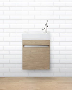 Cutler Kitchen and Bath Sangallo Space Saver Bathroom Vanity, 18 Inches