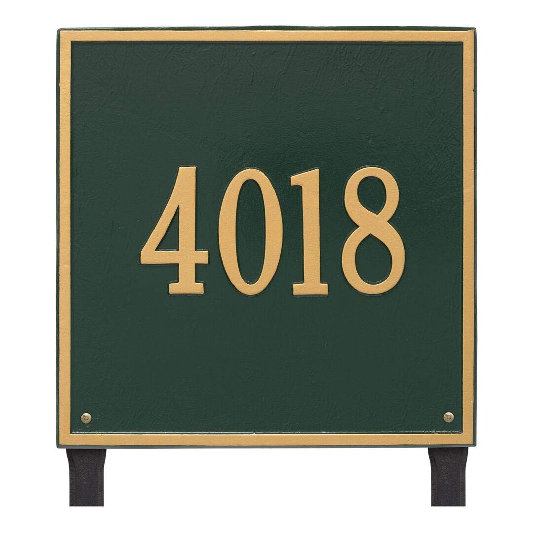 Whitehall 2119GG - Personalized Square Plaque - Estate - Lawn - 1 line