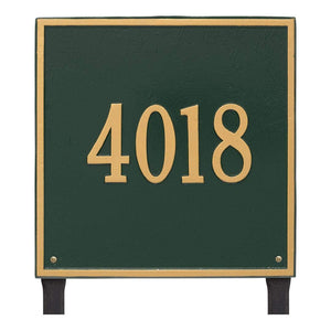 Whitehall 2119GG - Personalized Square Plaque - Estate - Lawn - 1 line