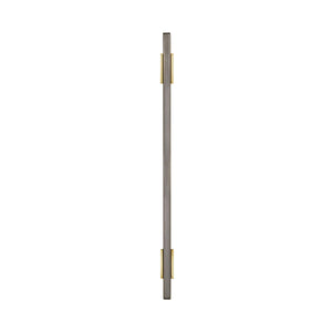 Amerock Cabinet Pull Brushed Gold/Black Chrome 7-9/16 inch (192 mm) Center to Center Urbanite 1 Pack Drawer Pull Drawer Handle Cabinet Hardware