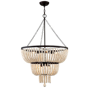 Crystorama 610-FB  Rylee 8 Light Forged Bronze Chandelier