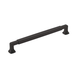 Amerock BP36890FB Stature Cabinet Pull, 8-13/16 in (224 mm) Center-to-Center, Matte Black