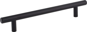 Elements 218SSMB 160 mm Center-to-Center Hollow Matte Black Stainless Steel Naples Cabinet Bar Pull
