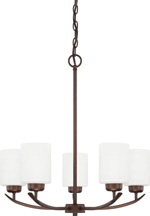 Capital Lighting 415251BZ-338 Dixon 5 Light Chandelier Bronze