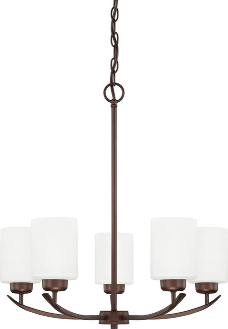 Capital Lighting 415251BZ-338 Dixon 5 Light Chandelier Bronze