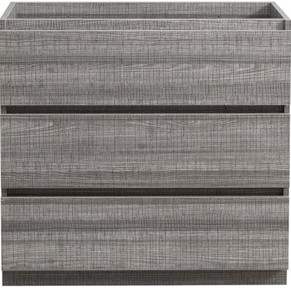 Fresca FCB9336HA Fresca Lazzaro 36" Glossy Ash Gray Free Standing Modern Bathroom Cabinet