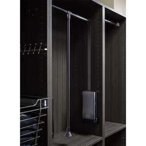 Hardware Resources 1523-BLK Black Heavy-Duty 45 Pound Capacity Expandable Wardrobe Lift for 25-1/2