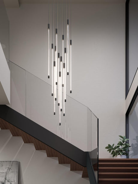 Kuzco MP75127-CH MOTIF 27" 13 HEAD MULTI-PENDANT CHROME 130W 120VAC WITH LED DRIVER 2700K 90CRI
