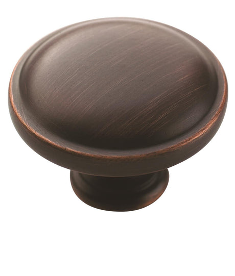 Amerock Cabinet Knob Oil Rubbed Bronze 1-1/4 inch (32 mm) Diameter Everyday Heritage 1 Pack Drawer Knob Cabinet Hardware