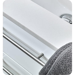 Fresca FCB6136WH-UNS-L-CWH-U Fresca Lucera 36" White Wall Hung Modern Bathroom Cabinet w/ Top & Undermount Sink - Left Version