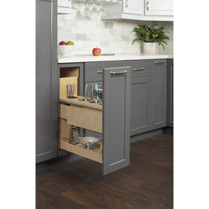 Hardware Resources KBPO-8SC 8" "No Wiggle" Magnetic Knife Organizer Soft-close Pullout