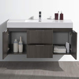 Fresca FCB8348WH-I Fresca Valencia 48" Glossy White Wall Hung Modern Bathroom Vanity