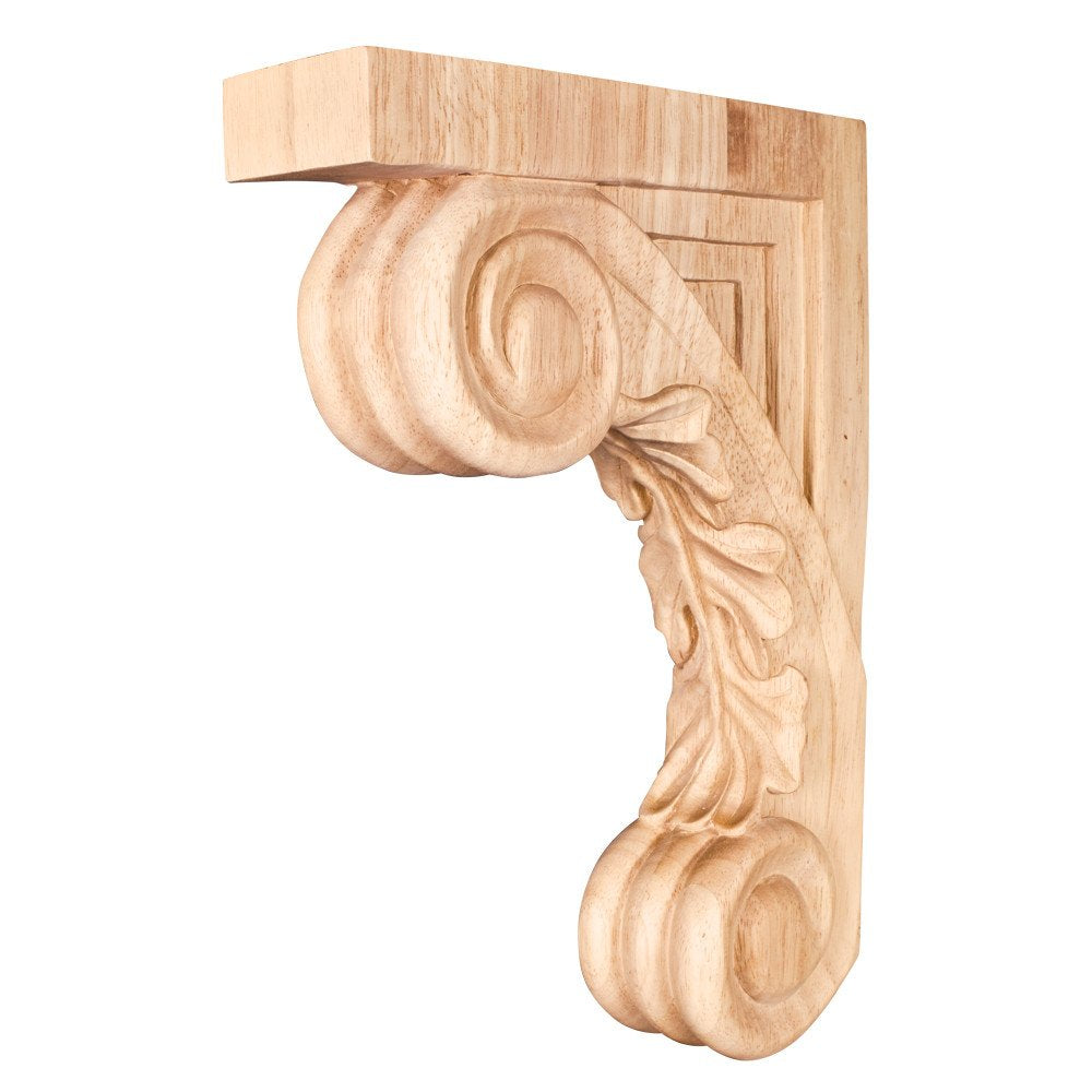 Hardware Resources CORS-MP 2-5/8" W x 9" D x 13-1/8" H Maple Scrolled Acanthus Corbel