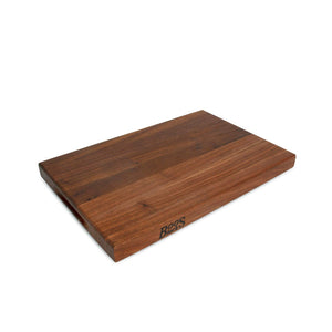 John Boos WAL-R01 Walnut Wood Cutting Board for Kitchen Prep, 1.5 Inch Thick, Edge Grain Rectangular Reversible Charcuterie Block, 18