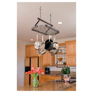 Enclume DR5 HS Retro Rectangle Pot Rack w/ 12 Hooks HS