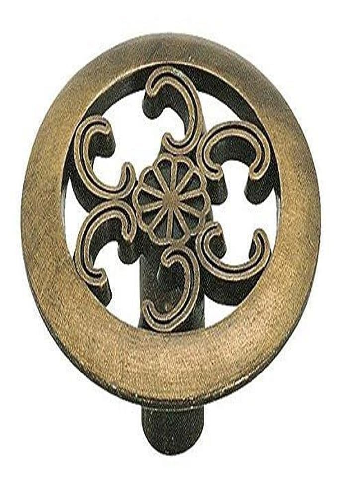 Amerock Cabinet Knob Antique Brass 1-1/2 inch (38 mm) Diameter Everyday Heritage 1 Pack Drawer Knob Cabinet Hardware