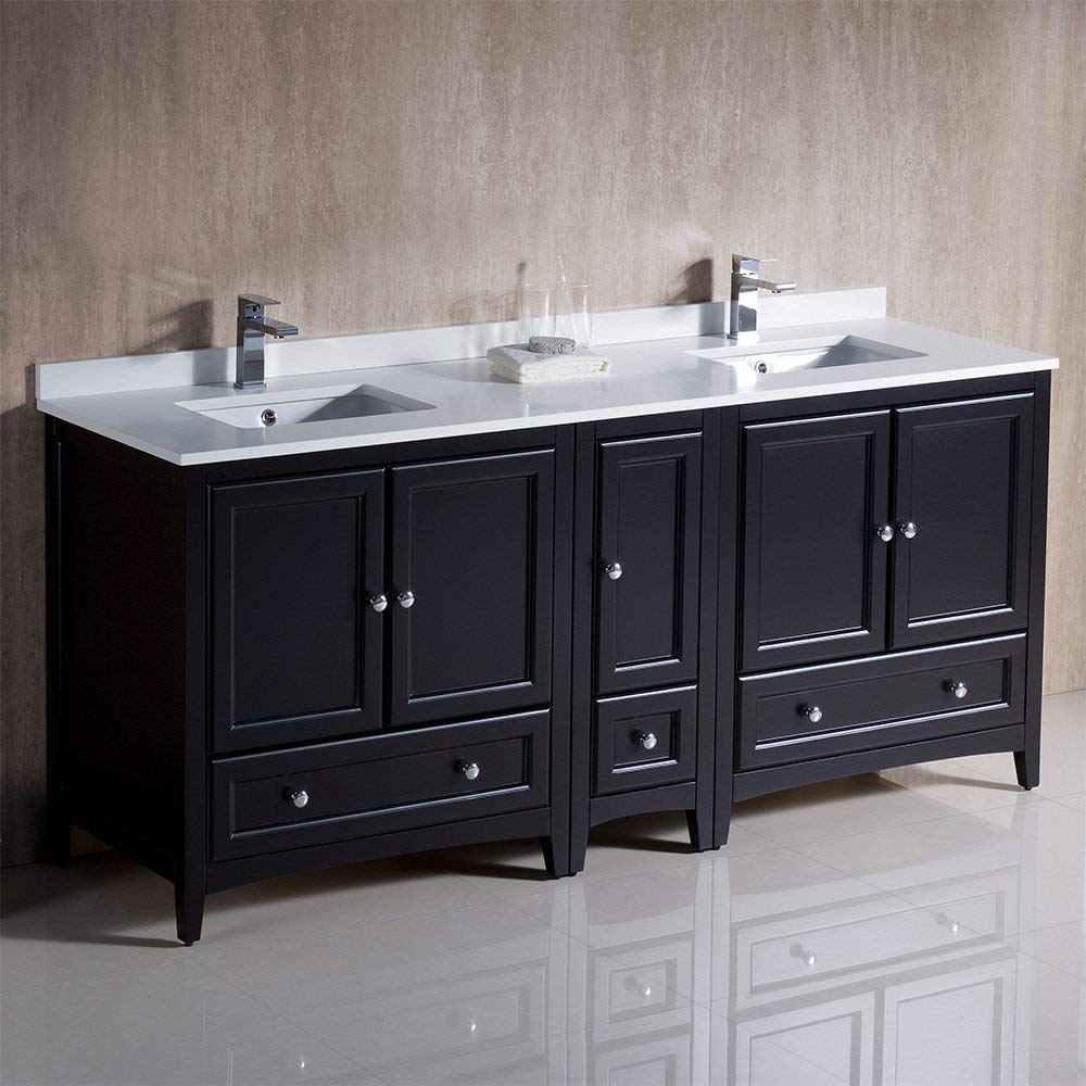 Fresca FCB20-301230AW-CWH-U Double Sink Cabinets with Sinks