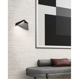 Kuzco WS70410-BK TARO 10" WALL SCONCE BLACK 6W 120VAC LED 3000K 90CRI