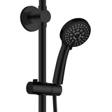 PULSE ShowerSpas 1089-MB-1.8GPM Lanai Shower System, 8" Rain Showerhead, 5-Function Hand Shower, 3 Body Spray Jets, Adjustable Slide Bar, Matte Black, 1.8 GPM